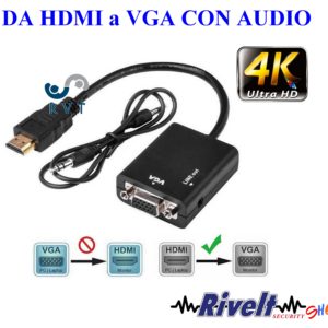 Convertitore da HDMI a vga con audio